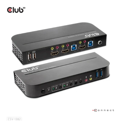Afbeelding van CLUB3D HDMI KVM SWITCH FOR DUAL 4K 60Hz