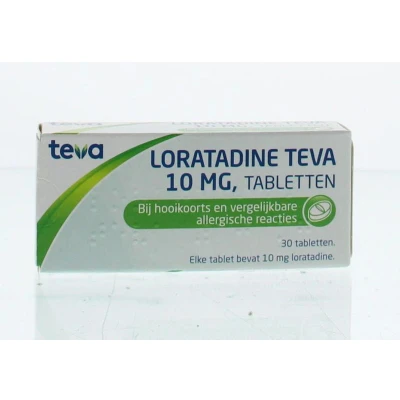Afbeelding van Loratadine Teva Tablet 10mg