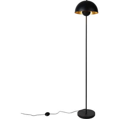 Afbeelding van QAZQA Smart vloerlamp zwart met goud incl. Wifi A60 Magnax