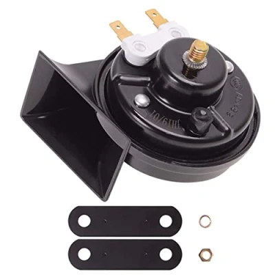 Afbeelding van Evermotor Claxon, 12 V geluidsarm, universele hoorn, signaalhoorn, motorfiets, autoclaxon, voor auto&#039;s en motorfietsen, V, 500 Hz, 118 db, E markering, getest