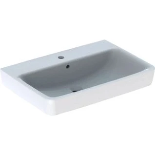 Afbeelding van Geberit renova plan wastafel zonder kraangat met overloop 70x48x18 5cm wit kera tect 501646008 501 646 00 8