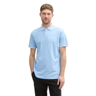 Afbeelding van TOM TAILOR Poloshirt voor heren, 32245 Washed Out Middenblauw, XXL