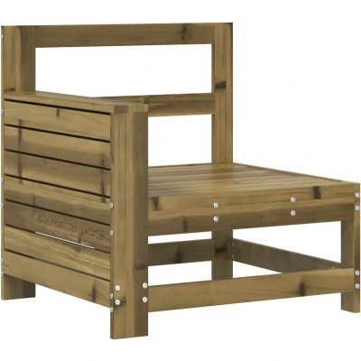 Afbeelding van Tuinbank met armleuning 69x62x70,5 cm geïmpregneerd grenenhout