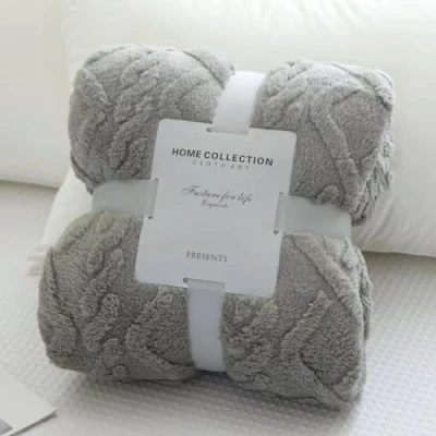 Afbeelding van Mezzar Sprei voor tweepersoonsbed, fleece, zachte bankdeken, fleecedeken warm en comfortabel bed (grijs, 150 x 200 cm)