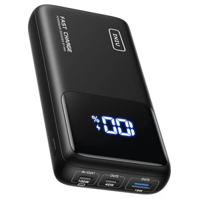 Afbeelding van INIU Power Bank, 100 W 25000mAh Powerbank Klein maar Sterke, USB C Input &amp; Output Laptop Externe Batterij Compatibel met MacBook Pro iPad Air iPhone 15 14 Samsung S24 S23
