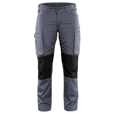 Afbeelding van Blaklader Dames Service werkbroek Stretch 7159 1845 Vrouwen Grijs/Zwart 42