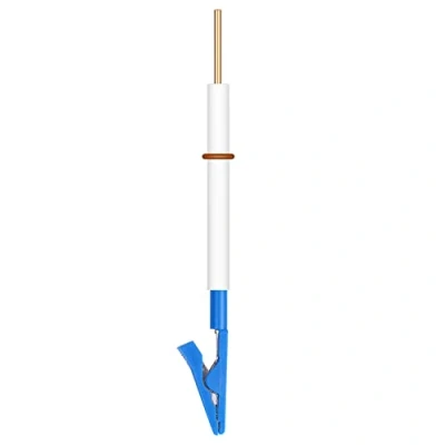 Afbeelding van stonylab Elektrode Houder, Multifunctionele Clip met Plastic Beschermende Mouw Houder Afneembare Vernikkelde Koper Gator en PTFE Lichaam voor Elektrolytische Cel