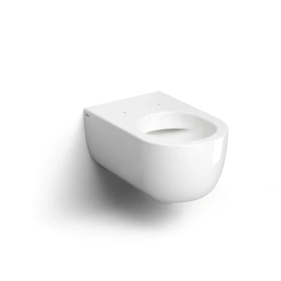 Afbeelding van Clou Hammock randloze wandtoilet 37x56cm zonder spoelrand keramiek glanzend wit
