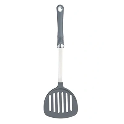 Afbeelding van KitchenCraft Professional Ronde Spatel, Ergonomisch Handvat, Nylon, ‎36 x 10,5 3 Centimeter, Grijs, KCSGHTNS