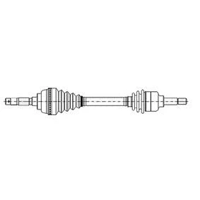 Afbeelding van METELLI 17 0217 Aandrijfas 594mm 84mm CITROËN: Berlingo / First I Van