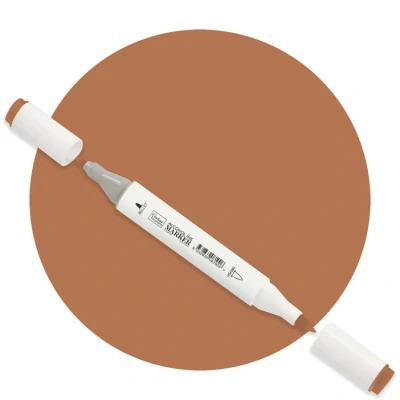Afbeelding van Brick Brown Twin Tip Alcohol Ink Marker