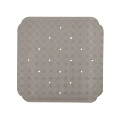 Afbeelding van Spirella Ruby Badmat, douchemat, antibacterieel, antislip, met zuignappen, taupe, ca. 53 x cm, natuurlijk rubber