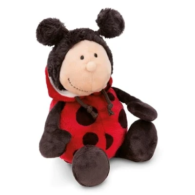 Afbeelding van Knuffeldier Lieveheersbeestje Dotti Lotti 18cm rood Zacht pluche, schattig om mee te knuffelen en spelen, voor kinderen volwassenen, een geweldig cadeau idee 61629