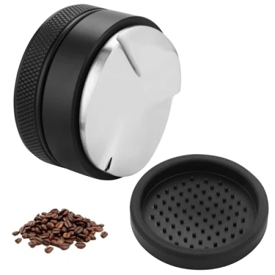 Afbeelding van Koffieverdeler 58mm Verdeler Roestvrij Staal In Hoogte Verstelbare Espresso Barista Accessoires Gereedschap voor