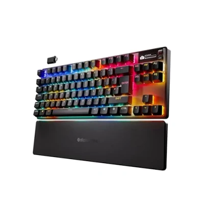Afbeelding van SteelSeries Apex Pro TKL Wireless Gen 3 HyperMagnetic Gaming Keyboard OmniPoint 3.0 Verstelbare activering Rapid Trigger Voorinstellingen voor games Tap/SOCD OLED UK Layout QWERTY