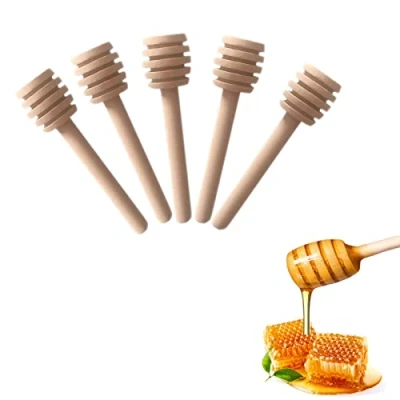 Afbeelding van YYGMSS Mini houten honinglepels voor keuken en eetkamer, 7,6 cm (20 stuks)