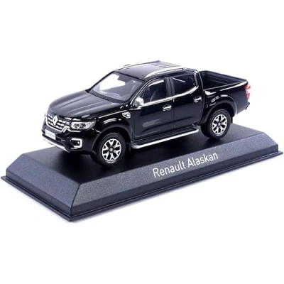 Afbeelding van OPO 10 Miniatuur auto compatibel met Renault Alaskan 2017 zwart schaal 1:43 Norev 518351