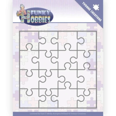 Afbeelding van Puzzle Funky Hobbies Cutting Dies by Yvonne Creations