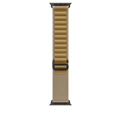 Afbeelding van Apple Watch Strap 49mm Black Titanium Finish Tan Alpine Loop S (130 160mm)