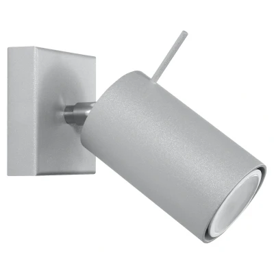 Afbeelding van Sollux Lighting Wandlamp RING 1 grijs