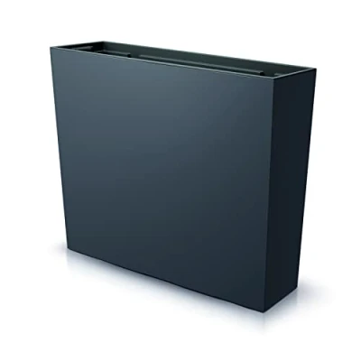 Afbeelding van Prosperplast Urbi Case Plantenbak, met binnenpot, bloembak voor binnen en buiten, rechthoekig, kunststof (580 x 180 498 mm, antraciet)