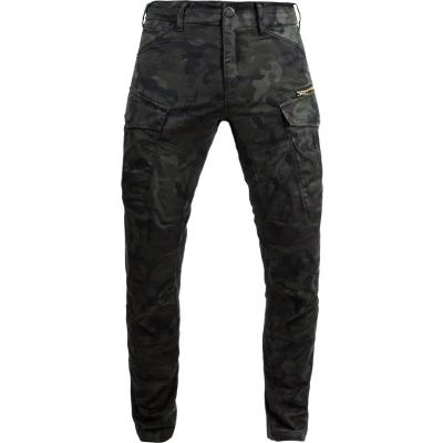 Afbeelding van John Doe Stroker Cargo XTM JDC5005 25/34 motorbroek, ademend, broek met zijzakken, beschermers zijn inbegrepen, camouflage, 25W / 34L