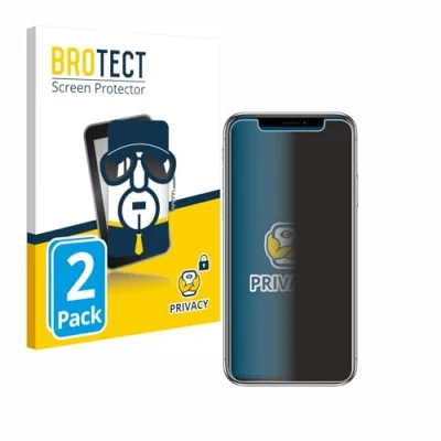 Afbeelding van BROTECT (2 Stuks) Privacy Schermbeschermer voor Apple iPhone X/Xs / 11 Pro [Anti Spy, Screen Protector, Blue Light Filter]