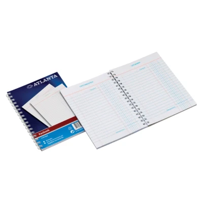 Afbeelding van Kasboek Atlanta A5 50x2vel 2x1 kolom met zijspiraal