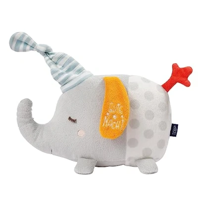 Afbeelding van Fehn 053029 Nachtlicht Elefant Kuscheltier mit „Glow in the dark“ Bestickung und Modul Für Babys ab 0 Monaten Größe: 21 cm