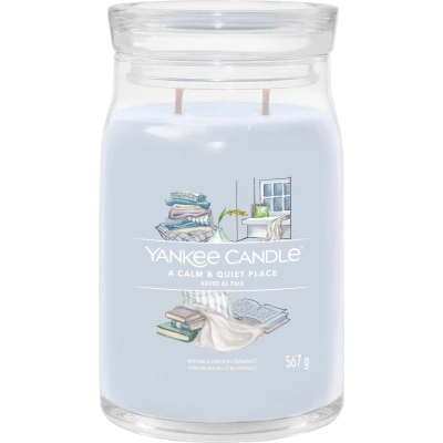 Afbeelding van Yankee Candle Geurkaars Large met 2 lonten A Calm &amp; Quiet Place 16 cm / ø 9