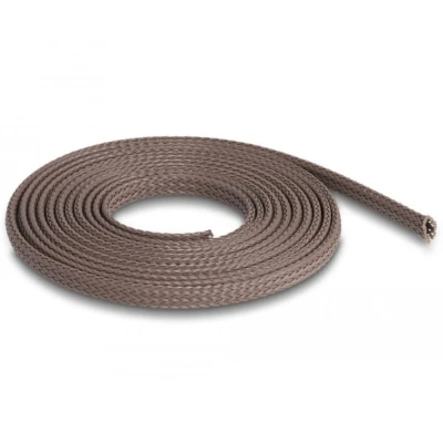 Afbeelding van Delock Geflechtschlauch nagerfest dehnbar 2 m x 6 mm braun