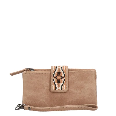 Afbeelding van Hide &amp; Stitches Next Navajo Portemonnee Zand 100% Leer