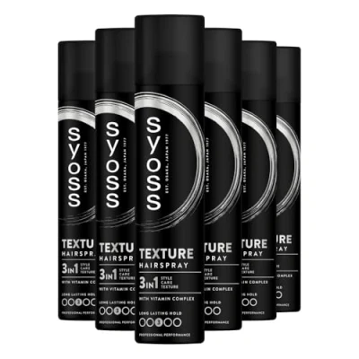 Afbeelding van Syoss Texture Haarspray 6x300 ml Voordeelverpakking