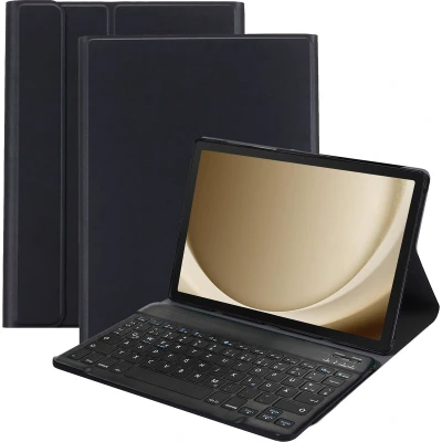 Afbeelding van Cazy Hoes met Toetsenbord QWERTZ geschikt voor Samsung Galaxy Tab A9+ Zwart