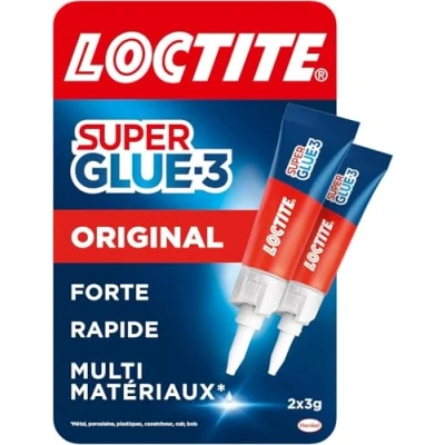 Afbeelding van Loctite Super Glue 3 Original, sterke en duurzame lijm, vloeibare alle materialen, sneldrogend, 2 tubes g