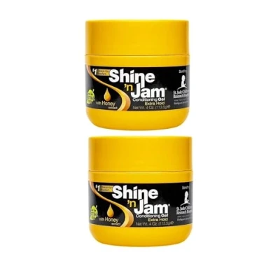 Afbeelding van Shine N Jam Conditioning Gel Extra Hold 4 Ounce (2 Pack)
