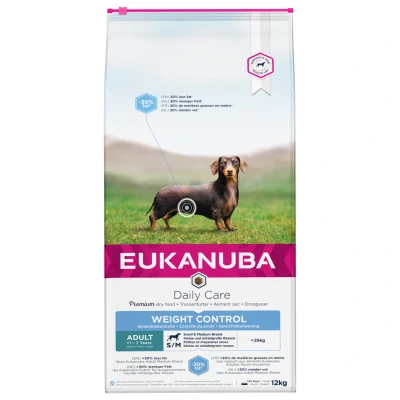 Afbeelding van Eukanuba Daily Care Small/Medium Weight Control Kip Hondenvoer 12 kg