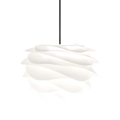 Afbeelding van Umage Carmina Mini hanglamp Ø32 zwart snoer, wit