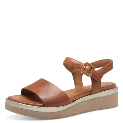 Afbeelding van Tamaris Sandalen met sleehak, Dames, Maat: 39, Nut Schoenen