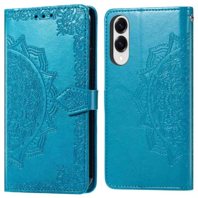 Afbeelding van Samsung Galaxy S25 Edge Hoesje Kunstleder imoshion Bookcase Turquoise Telefoonhoesje