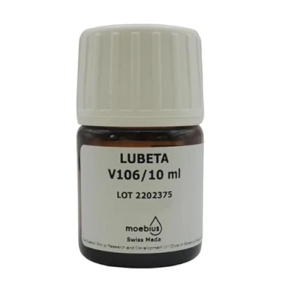 Afbeelding van KD89 Moebius Lubeta V106 Kant en klare oplossing bedoeld voor Smering met doorweekt. van horlogemakersonderdelen. 10ml., Wit