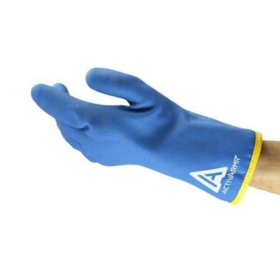 Afbeelding van Ansell ActivArmr 97 681 Werkhandschoenen voor in de winter, thermische weerstand en grip bij lage temperaturen buiten, koudebescherming, dames heren, waterdicht, maat 8/S (1 paar)