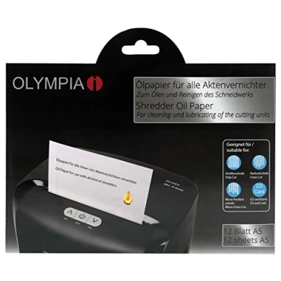 Afbeelding van Olympia 9130 geolied papier voor papierversnipperaar 12 vellen