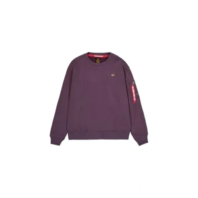 Afbeelding van Alpha Industries 3D Small LOGO Sweater, Heren, Maat: Small, Plum