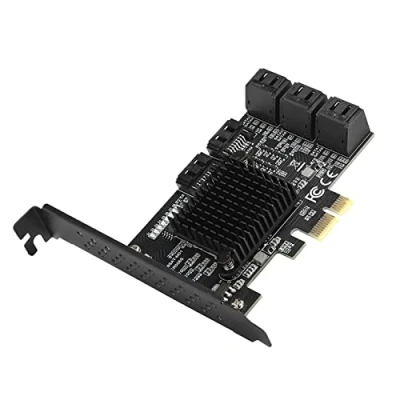 Afbeelding van Lazmin SATA3.0 8 poorts PCI E controller, SATA III Express naar uitbreidingskaartadapter