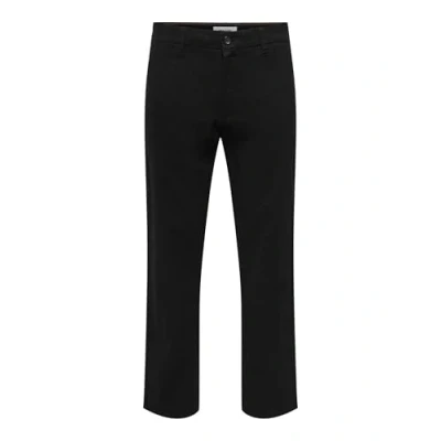 Afbeelding van Only &amp; Sons Onsnicky Straight PANT Broek, Heren, Maat: 31x32, Black