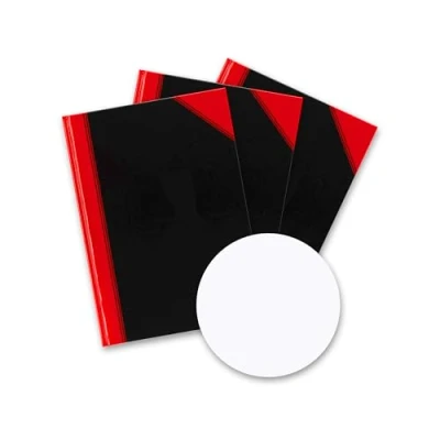 Afbeelding van Bantex Notitieboek A5 blanco, 192 pagina&#039;s, 70 g/m², hardcover, zwart, 3 stuks