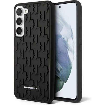 Afbeelding van Karl Lagerfeld Backcase hoesje geschikt voor Samsung Galaxy S23+ Effen Zwart TPU (Zacht)