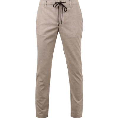 Afbeelding van Alberto Pipe Broek Jump Beige maat W 34 L Heren met Slim fit Pasvorm Viscose Suitable Herenkleding