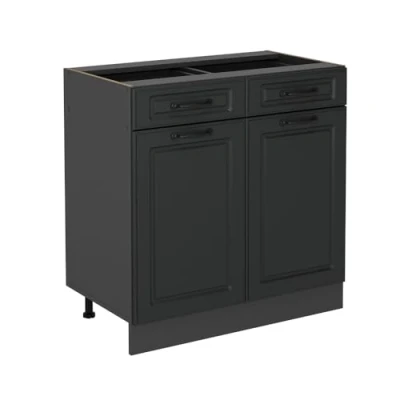 Afbeelding van Vicco Keukenonderkast R Line, Antraciet landhuis/Antraciet, 80 cm zonder werkblad